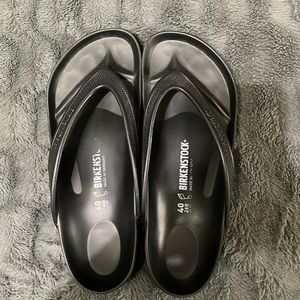 Birkenstock black Eva flip flops